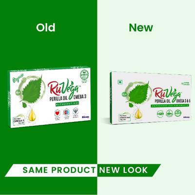 Ruvega Perilla Oil Omega 3 & 6 Capsules 10's - Omega Fish Oil Fatty Acids