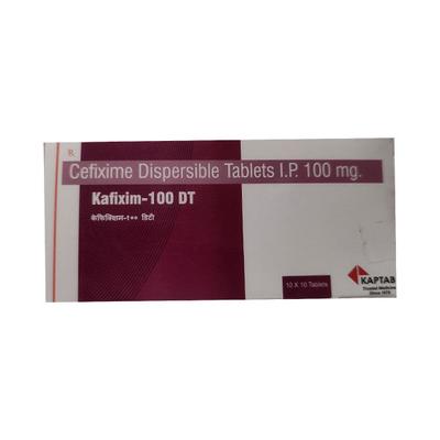 KAFIXIM 100 DT Tablet 10's - Bacterial Infections-Cep