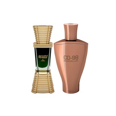Ajmal Jannatul Firdaus Concentrated Perfume Oil Oriental Attar And CD 99 Mukhallat Concentrated Perfume Oil Floral Oriental Attar 24 ml - Deodorants/Roll-Ons