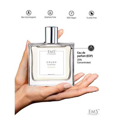 EM5 Crush Unisex Perfume - Woody Amber Warm Spicy, Eau De Parfum Spray for Men & Women 50 ml - Men Perfumes (Edt/Edp)