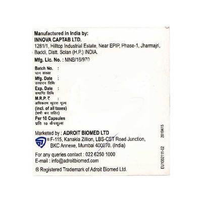 EUKARIT 100 Capsule 10's - Fungal Infections-Anf