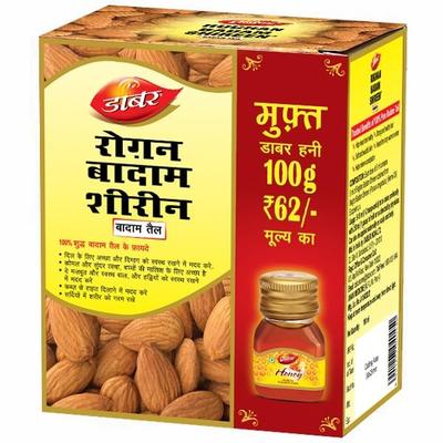 Dabur Roghan Badam Shireen Badam Tail 100 ml (Free Dabur Honey 100 g) 1's - Personal Care (Ayush)