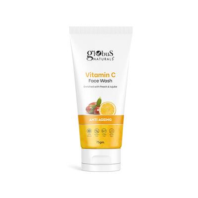 Globus Naturals Face Care Combo- Anti Ageing Vitamin C, Hydro Boost Lavender Face Wash 75gm each 2's - Face Wash & Cleansers