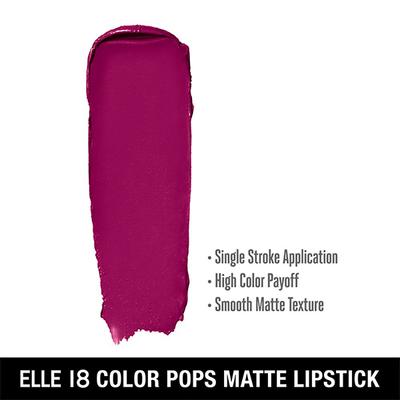 Elle 18 Color Pop Matte Lip Color, W13, Grape Riot 4.3 gm - Lipsticks