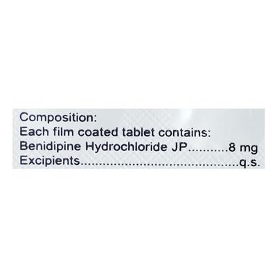 Inzit 8mg Tablet 10'S - Hypertension-Cal