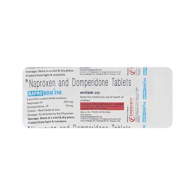 Naprodom 250mg Tablet 10'S - Migraine