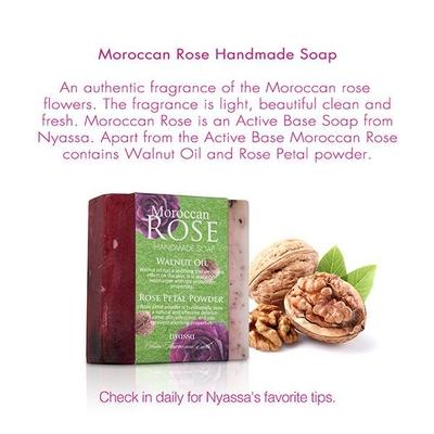 Nyassa Moroccan Rose Handmade Soap 150 gm - Soaps
