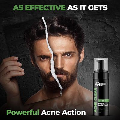 Beardo Acne Clear Foam 3 In 1 Face Wash 100ml - Face Wash & Cleansers