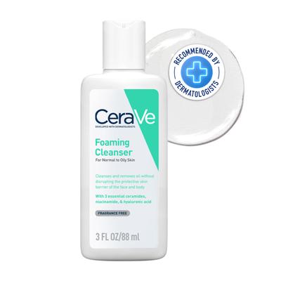 CeraVe Foaming Cleanser For Normal To Oily Skin 88 ml - Face Wash & Cleansers