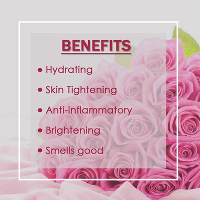 AromaMusk 100% Organic & Natural Premium Rose Water For Face & Skin 100 ml - Toners