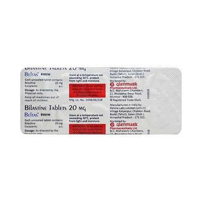 BELTAS 20mg Tablet 10's - Allergies-Ant