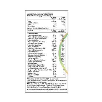 HEALTHZEN ADVANCED WOMEN MULTIVITAMIN Tablet 30's - Supplements-Vam