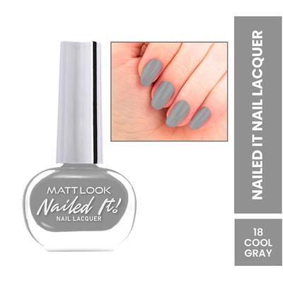 Matt Look Nailed It Nail Polish, Chip Free, Quick Dry, Longer Stay, Highly Pigmented Lacquer, Natural Finish , French White 17 10 ml - Nail Polish