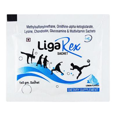 LIGAREX Sugar Free Lemon Flavour Sachet 5gm - Supplements-Sup