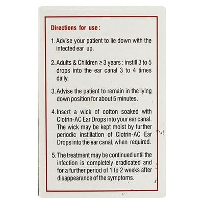 CLOTRIN AC Ear Drops 10ml - Ear Conditions-EAA