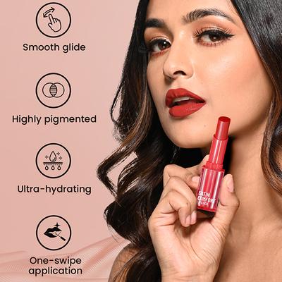 Swiss Beauty Satin Comfort Lipstick - Grape WIne 3 gm - Lipsticks