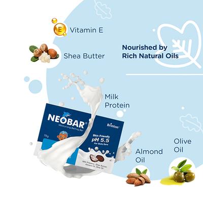 NEOBAR MOISTURIZING Bathing Bar 75gm - Cleanser-Emo