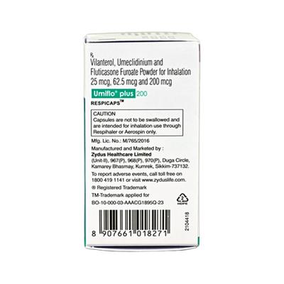 UMIFLO PLUS 200 Respicap 15's - Asthma/COPD-Ast