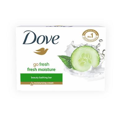 Dove Fresh Moisture Cream Beauty Bathing Bar Cucumber & Green Tea Scent Soap 75 gm - Soaps