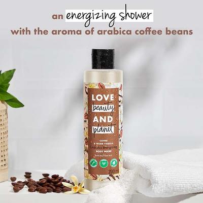 Love Beauty And Planet Coffee and Warm Vanilla Sulfate Free Body Wash 400 ml - Shower Gels & Body Wash