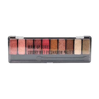 Matt Look 10 Colours Eyeshadow Makeup Series Luxury Wet Eyeshadow Palette, Multicolor - 03 8 gm - Eye Shadow Palettes