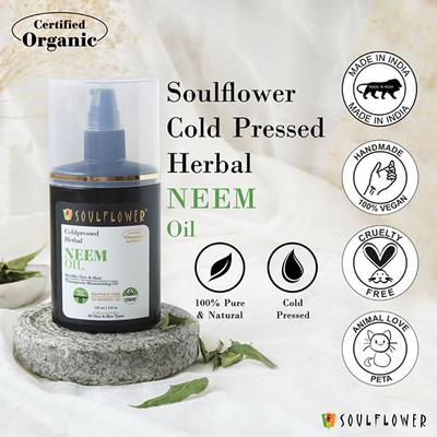 Soulflower Neem Oil 120 ml - Carrier Oils