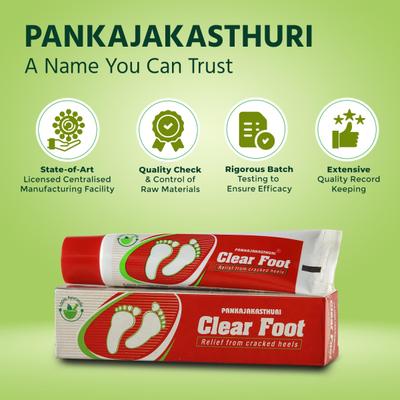 Pankajakasthuri Clear Foot Ointment 25 gm - Speciality Medicines