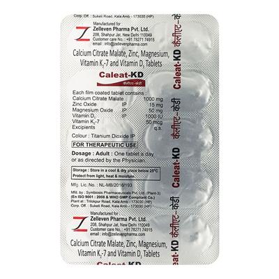 Caleat KD Tablet 10'S - Supplements-Vam