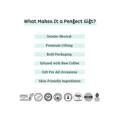 mCaffeine Strong Brew Espresso Gift Kit - Diwali Gift Sets & Combos For Women & Men 350 gm - Face Packs