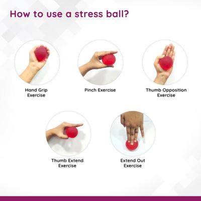 Flamingo Gel Excercise Ball - Red (OC - 2138) (M) - Supports And Braces
