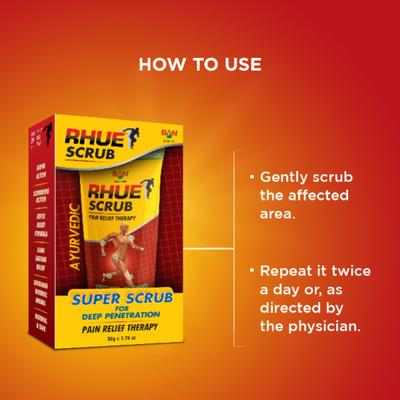 Ban Labs Rhue Pain Relief Therapy Scrub - Super Scrub 50 g - Speciality Medicines
