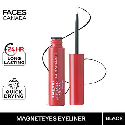 Faces Canada Eye Combo - Magnet eyes Kajal + Magnet Eyes Eyeliner (0.35gm + 3.5ml) 1's - Kajal & Kohls