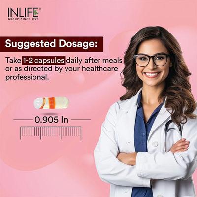 INLIFE Evening Primrose Oil 500 mg Capsules 60's - Women Health