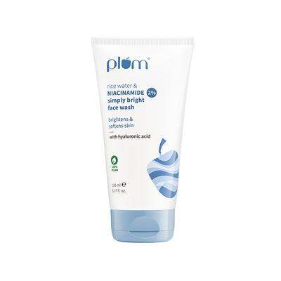Plum 2% Niacinamide Face Wash With Rice Water For Bright, Soft Skin Gentle,Non-drying formula 150 ml - Face Wash & Cleansers