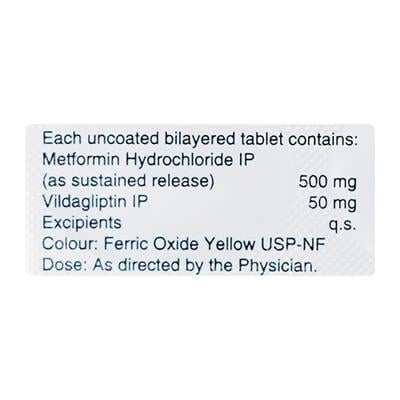 INTAGLIP M SR 500 Tablet 10's - Diabetes-Ant