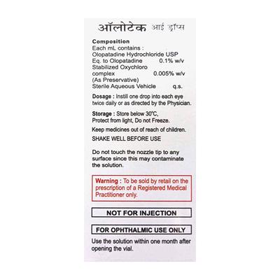 OLOTAK BAK Free Eye Drops 5ml - Eye conditions-Oph