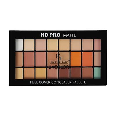Half N Half HD Pro Matte Full Cover Concealer Palette, 01 Fair Light 20.5gm - Concealer