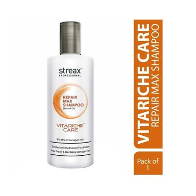 Streax Professional Repair Max Shampoo Vitariche Care 1500 ml - Shampoos