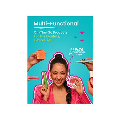 Swiss Beauty Craze Duo Lip Colour Peach Me Pink 2 gm - Lipsticks