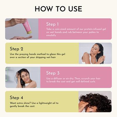 Fix My Curls, Curl Defining Hair Gel Enriched with Sunflower Oil and Keratin for Curly, Wavy, and Weak Hair 100 gm - Hair Sets & Kits