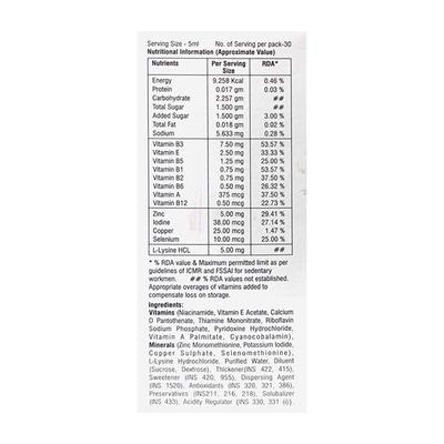SUPRAZINC Orange Flavour Syrup 150ml - Supplements-Vam