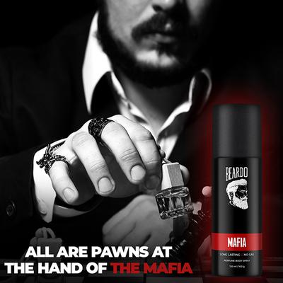Beardo Perfume Body Spray - Mafia 100 gm - Men Deodorants/Roll-Ons