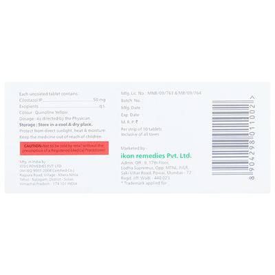 CILOBACT 50mg Tablet 10's - Intermittent Claudication-Per