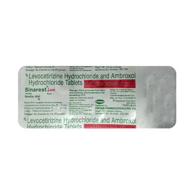 SINAREST LEVO NEW Tablet 10's - Cough And Cold-Cou