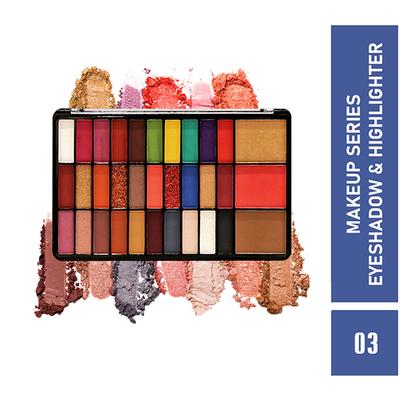 Matt Look Makeup Series Eyeshadow & Highlighter Makeup Palette Highly Pigmented Long Lasting Waterproof Blendable Smooth Colors Matte-1 49 gm - Face Palettes