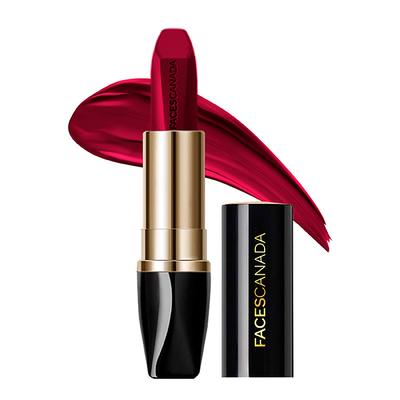Faces Canada Matte Addiction Lipstick Luxurious Comfort with Mulberry Oil & Shea Butter Hd Finish Obsessive Red 07 3.7gm - Lipsticks