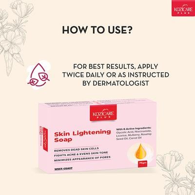 Kozicare Plus Skin Lightening Soap 75 gm - Soaps