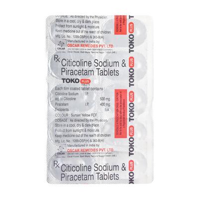 TOKO PLUS Tablet 10's - Nootropics And Neurotrophics