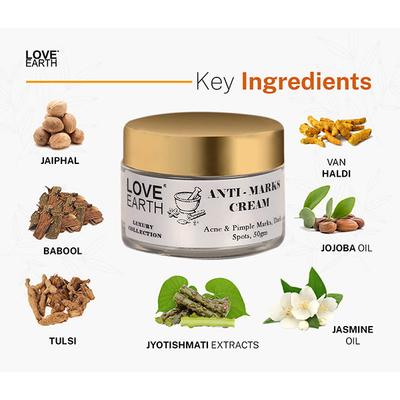 Love Earth Anti Marks Cream with Van Haldi Turmeric 50 gm - Day Cream