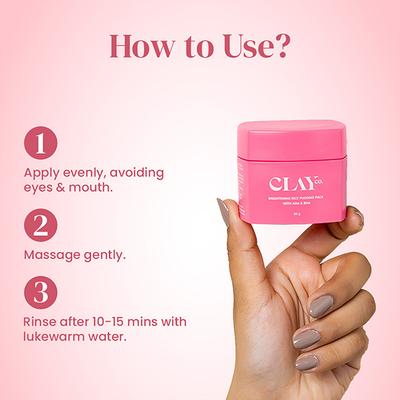 Clayco Brightening Rice Pudding Pack With Aha & Bha 50 gm - Masks & Peels